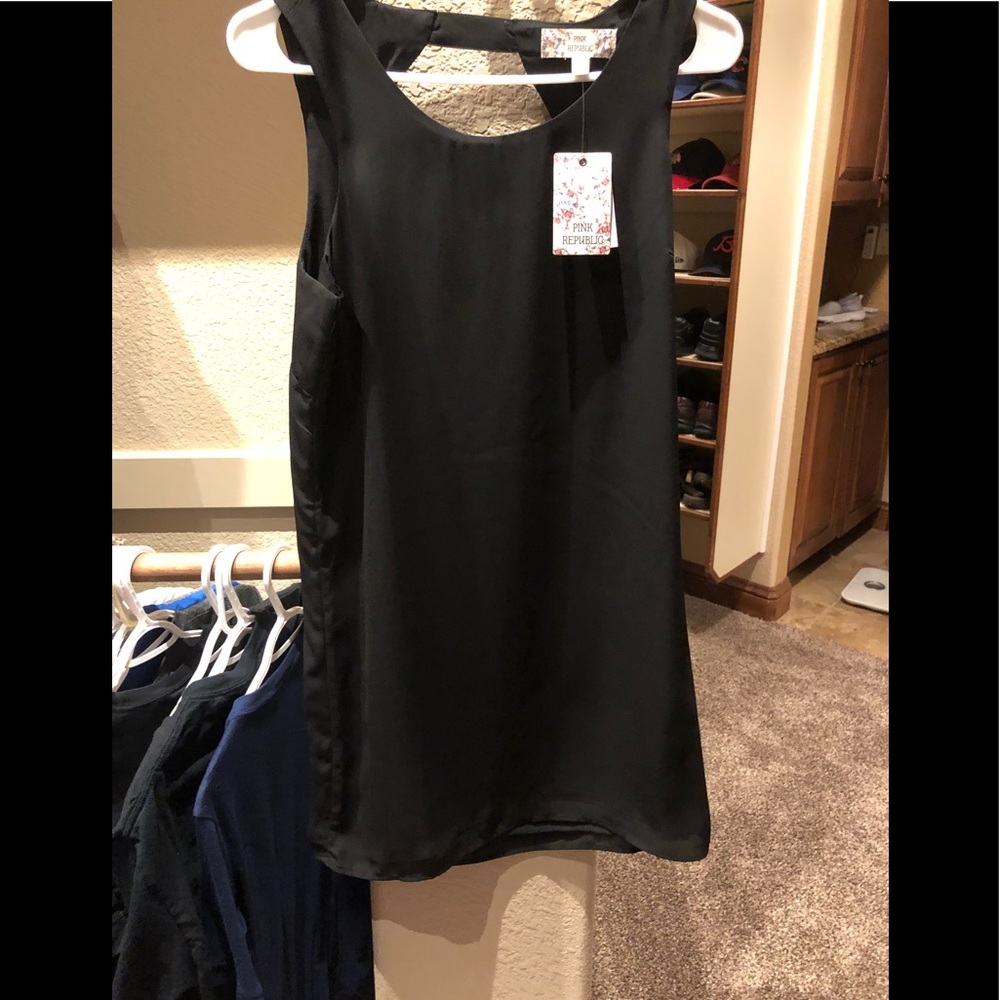 Black mini dress